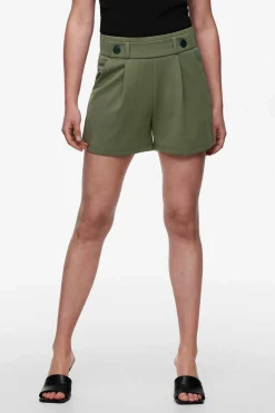 JDY Calcas-Calcas Curtas Com Elastico Na Cintura E Detalhe De Botoes