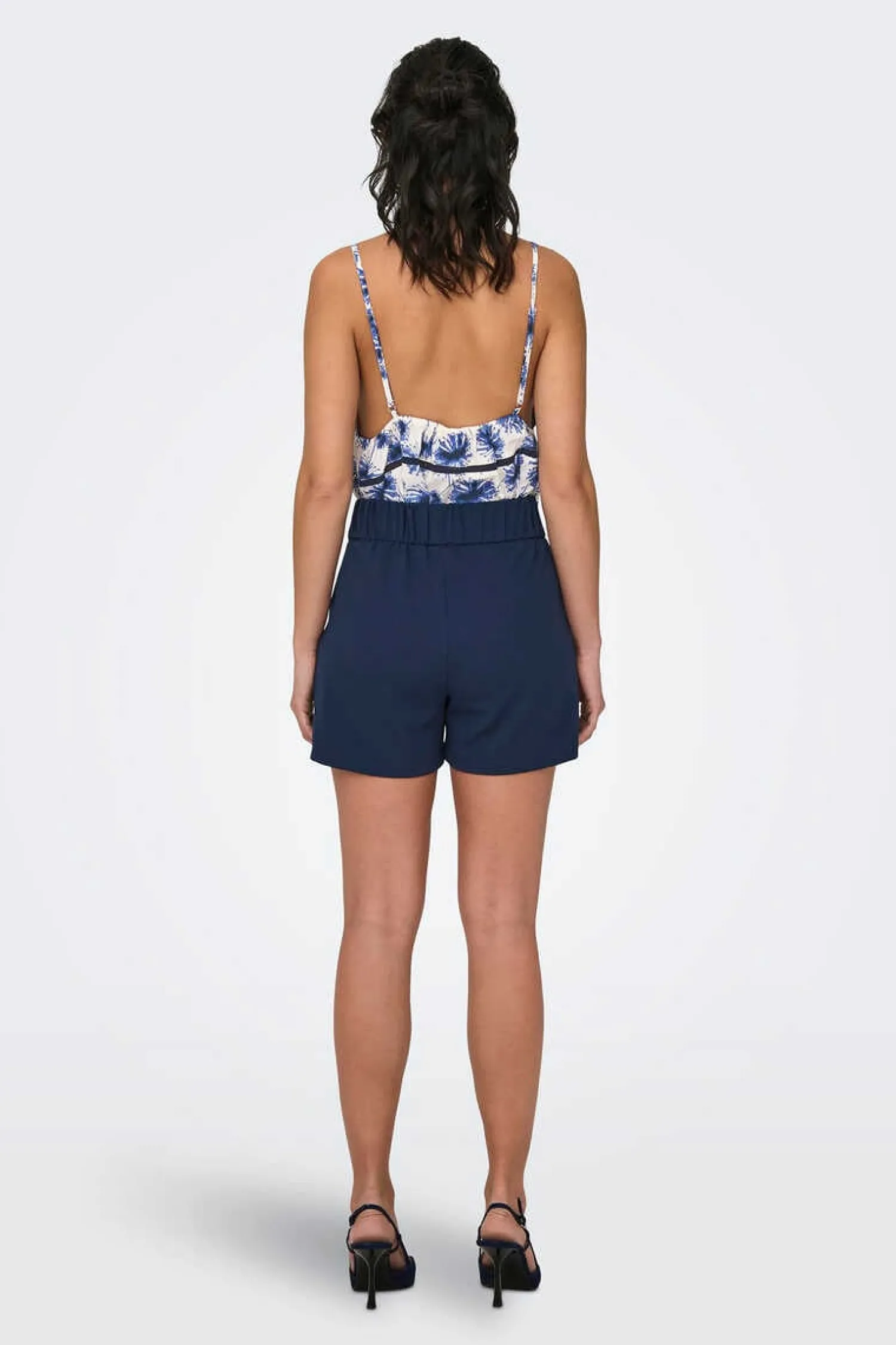 JDY Calcas-Calcas Curtas Com Elastico Na Cintura E Detalhe De Botoes