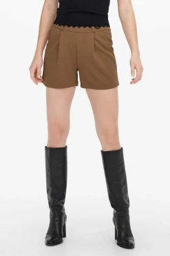 JDY Calcas-Calcas Curtas Com Elastico Na Cintura E Detalhe De Botoes