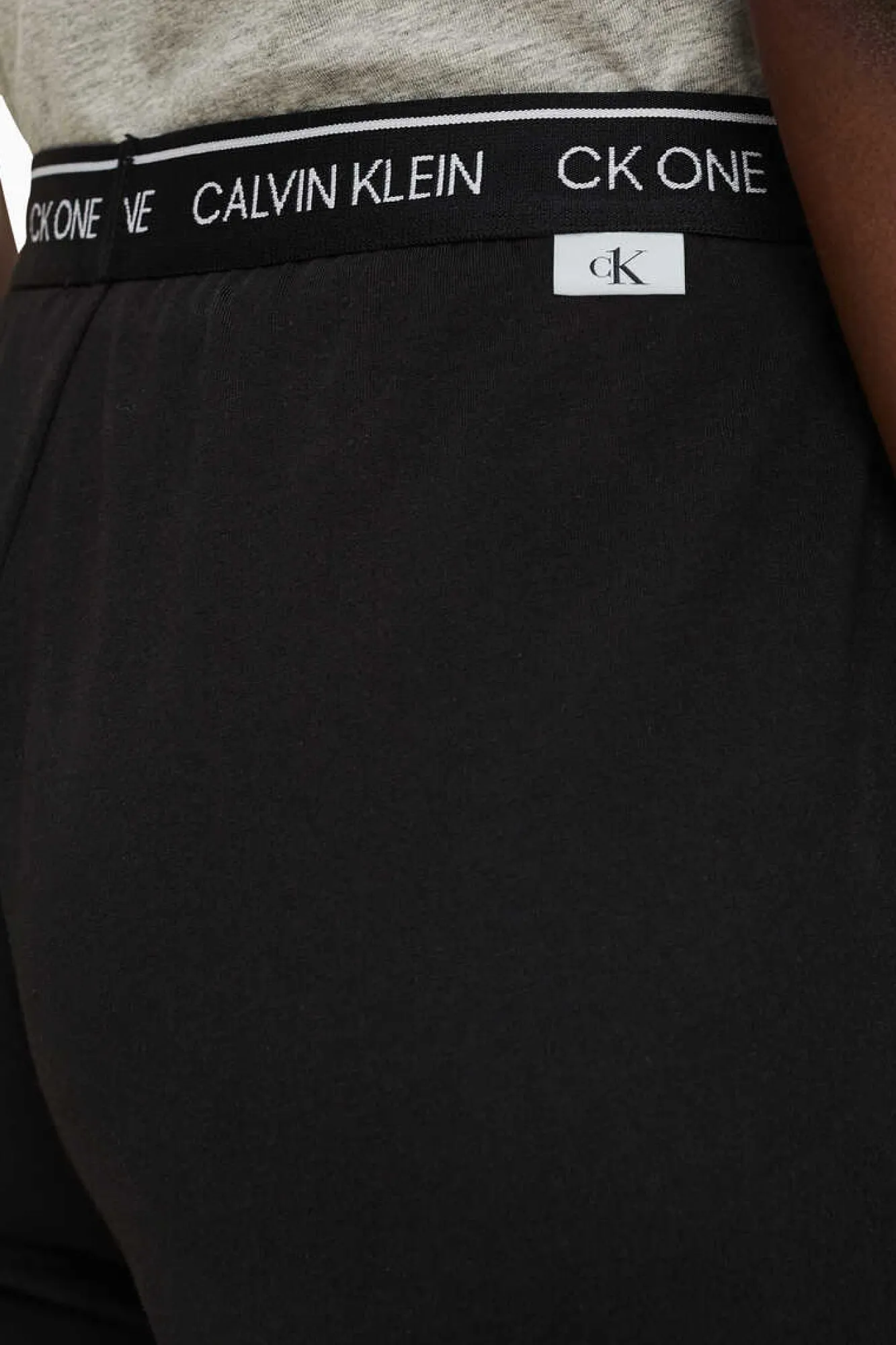 Calvin Klein Calcas De Algodao Com Cos Elastico Da Preto Clearance
