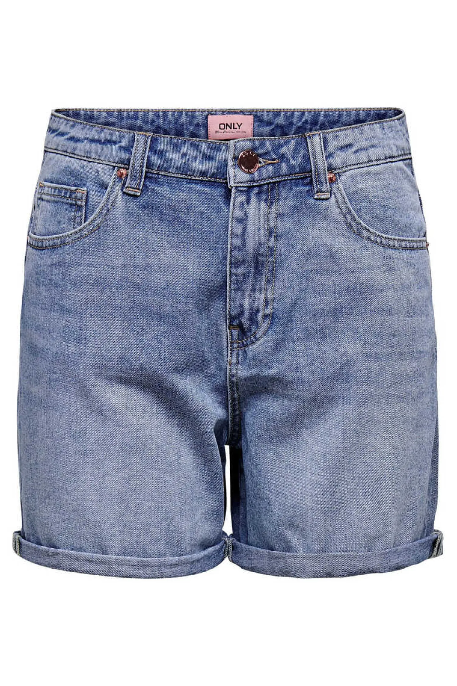 Only Jeans-Calcas De Ganga Curtas Cintura Alta