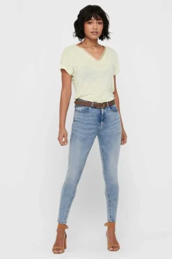 Only Jeans-Calcas De Ganga Skinny Cintura Alta