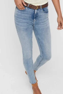 Only Jeans-Calcas De Ganga Skinny Cintura Alta