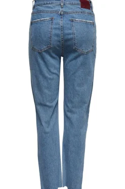 Only Jeans-Calcas De Ganga Straight Tiro Alto