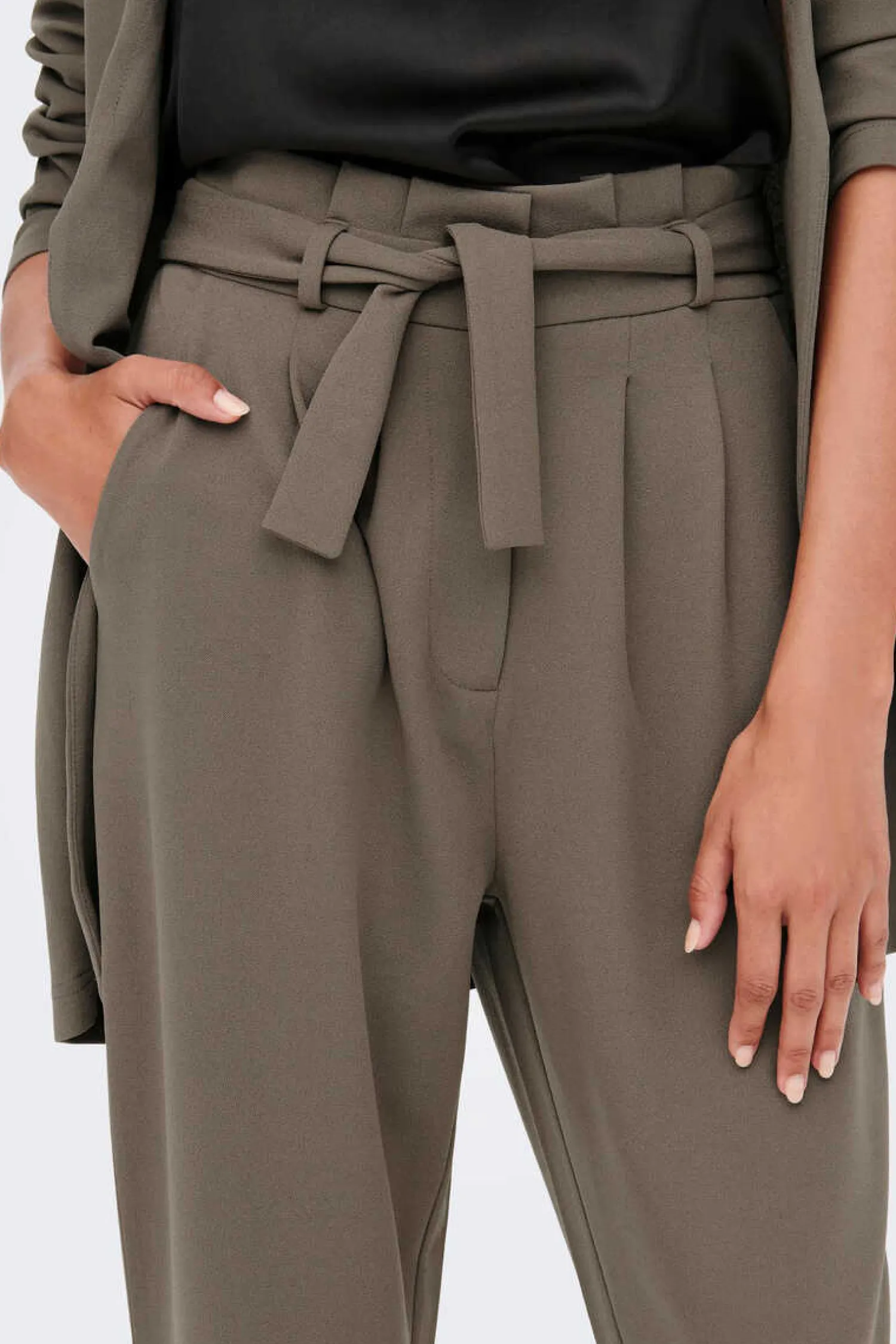 JDY Calcas-Calcas De Pincas De Cintura Subida.