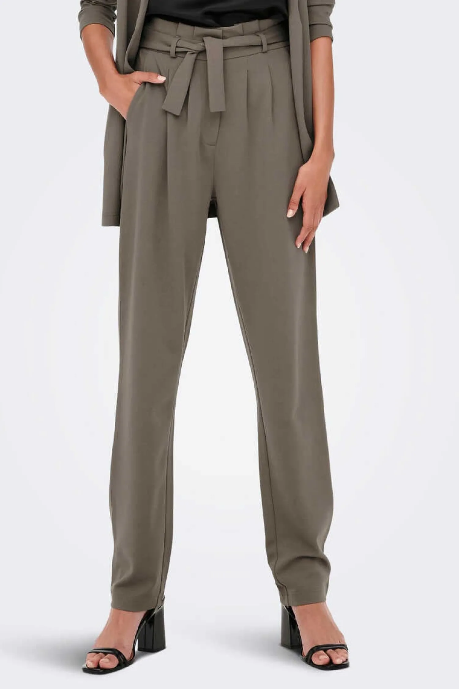 JDY Calcas-Calcas De Pincas De Cintura Subida.