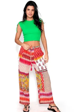 Brave Soul Calcas-Calcas Estampado Patchwork