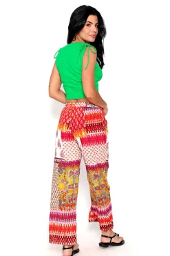 Brave Soul Calcas-Calcas Estampado Patchwork