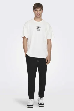 Only & Sons Calcas Fluidas Bainha Ajustada Preto Sale