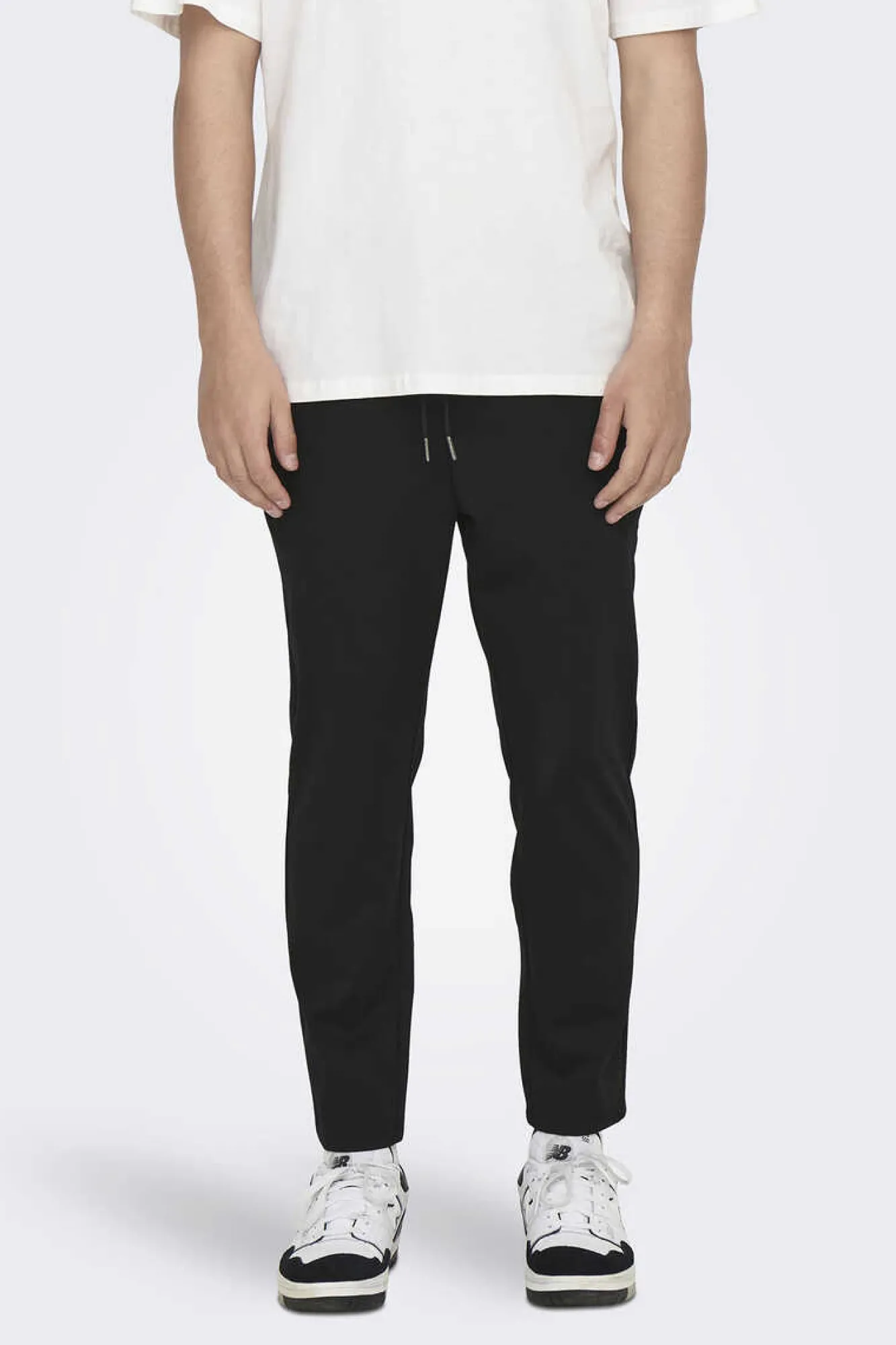 Only & Sons Calcas Fluidas Bainha Ajustada Preto Sale