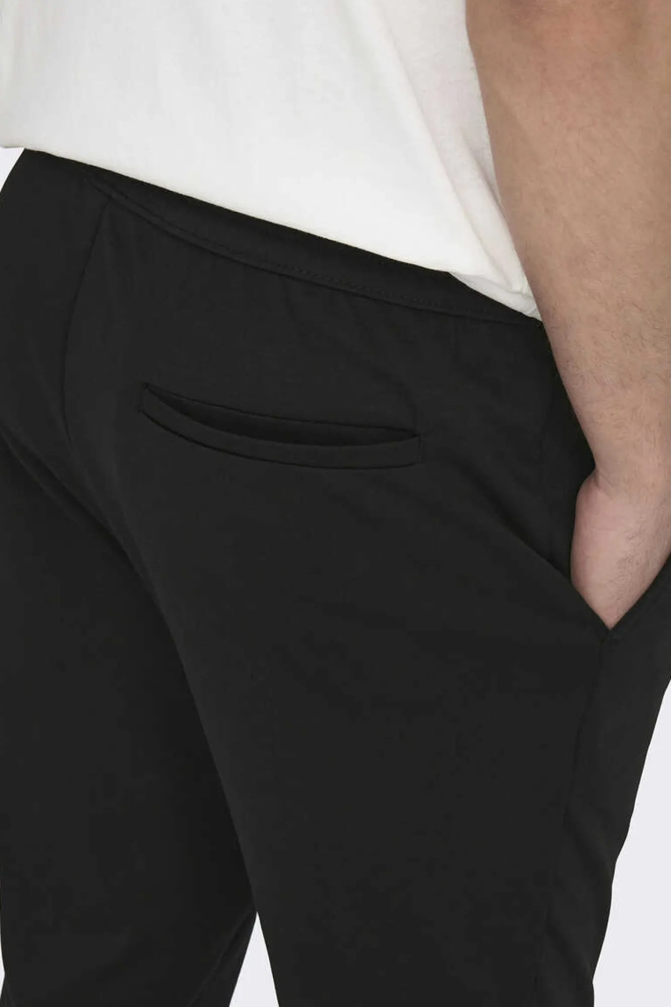 Only & Sons Calcas Fluidas Bainha Ajustada Preto Sale