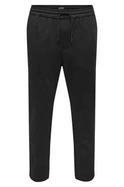 Only & Sons Calcas Fluidas Bainha Ajustada Preto Sale