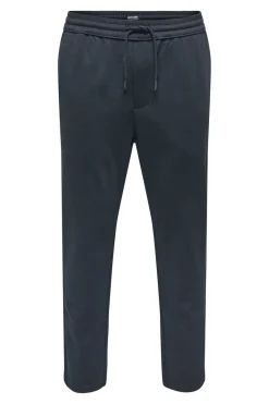 Only & Sons Calcas Fluidas Bainha Ajustada Marinho Outlet