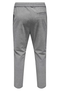 Only & Sons Calcas Fluidas Bainha Ajustada Cinza Hot