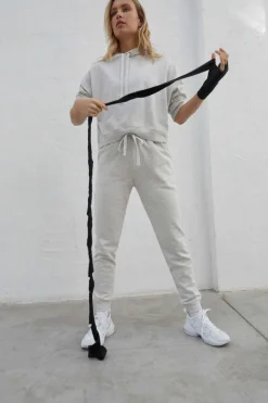 Dash and Stars Joggers-Calcas Jogger 100% Algodao Cinzentas