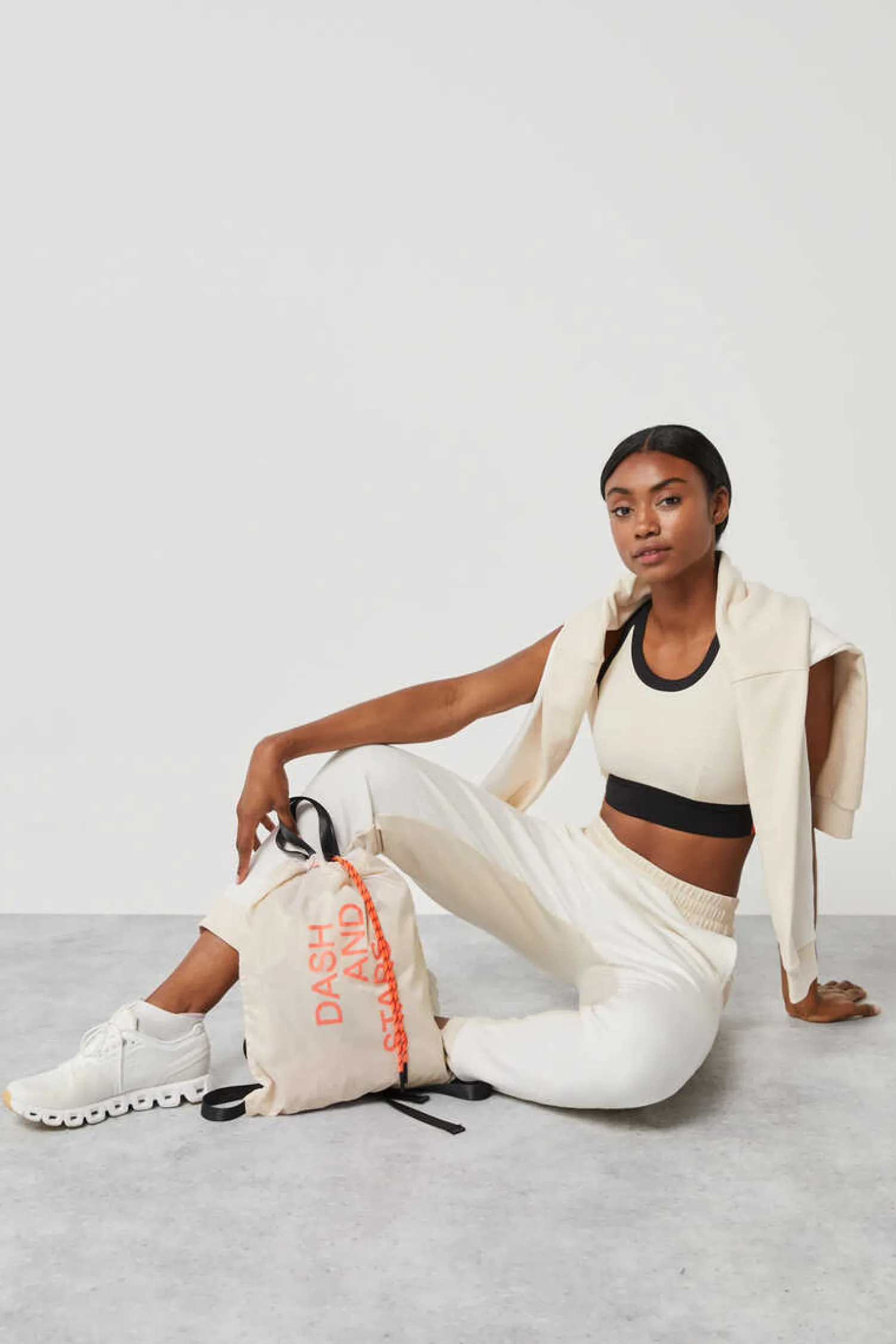 Dash and Stars Joggers-Calcas Jogger Algodao Bicolor