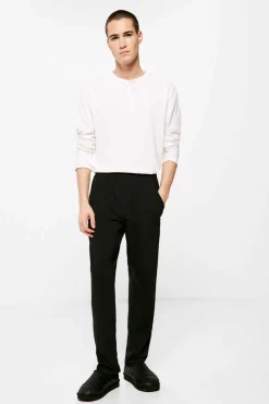 Springfield Calcas Pijama Compridas Malha Algodao Stretch Preto Discount