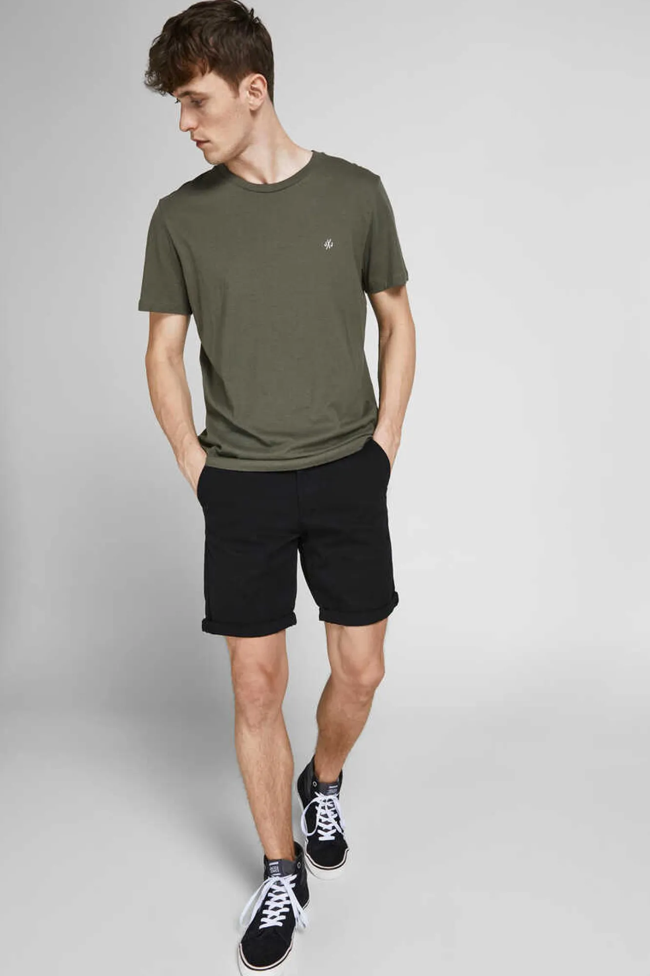 Jack & Jones Calcoes Bermudas Chino Simples Preto Online