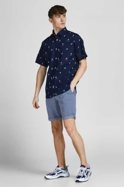 Jack & Jones Calcoes Bermudas De Algodao Estilo Bermuda Roxo New