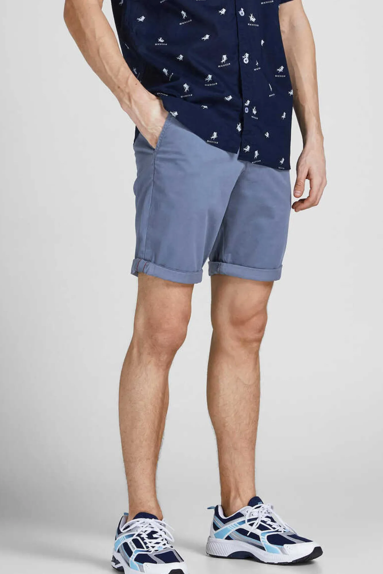 Jack & Jones Calcoes Bermudas De Algodao Estilo Bermuda Roxo New