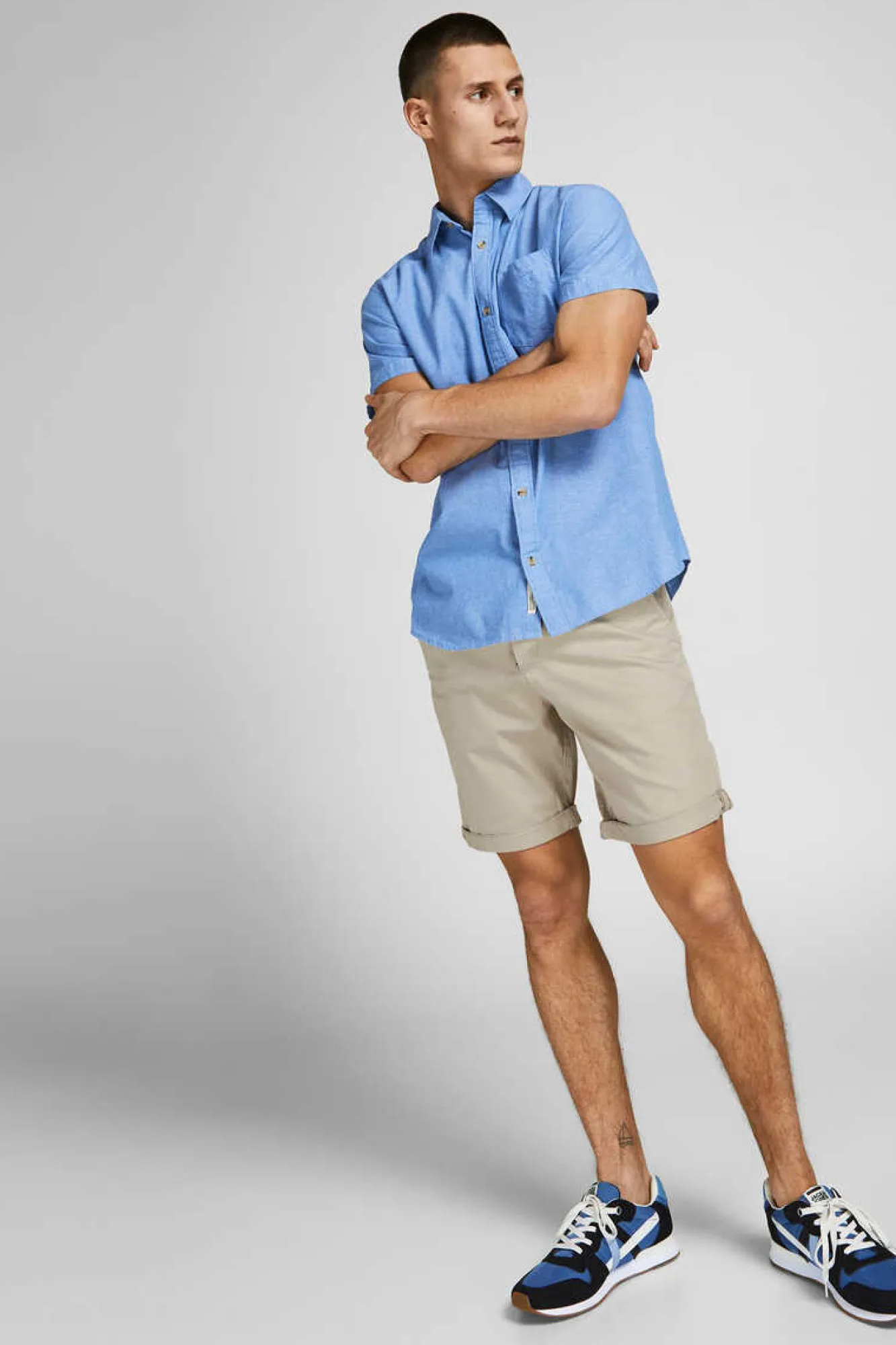 Jack & Jones Calcoes Das Bermudas Simples Cinza Online