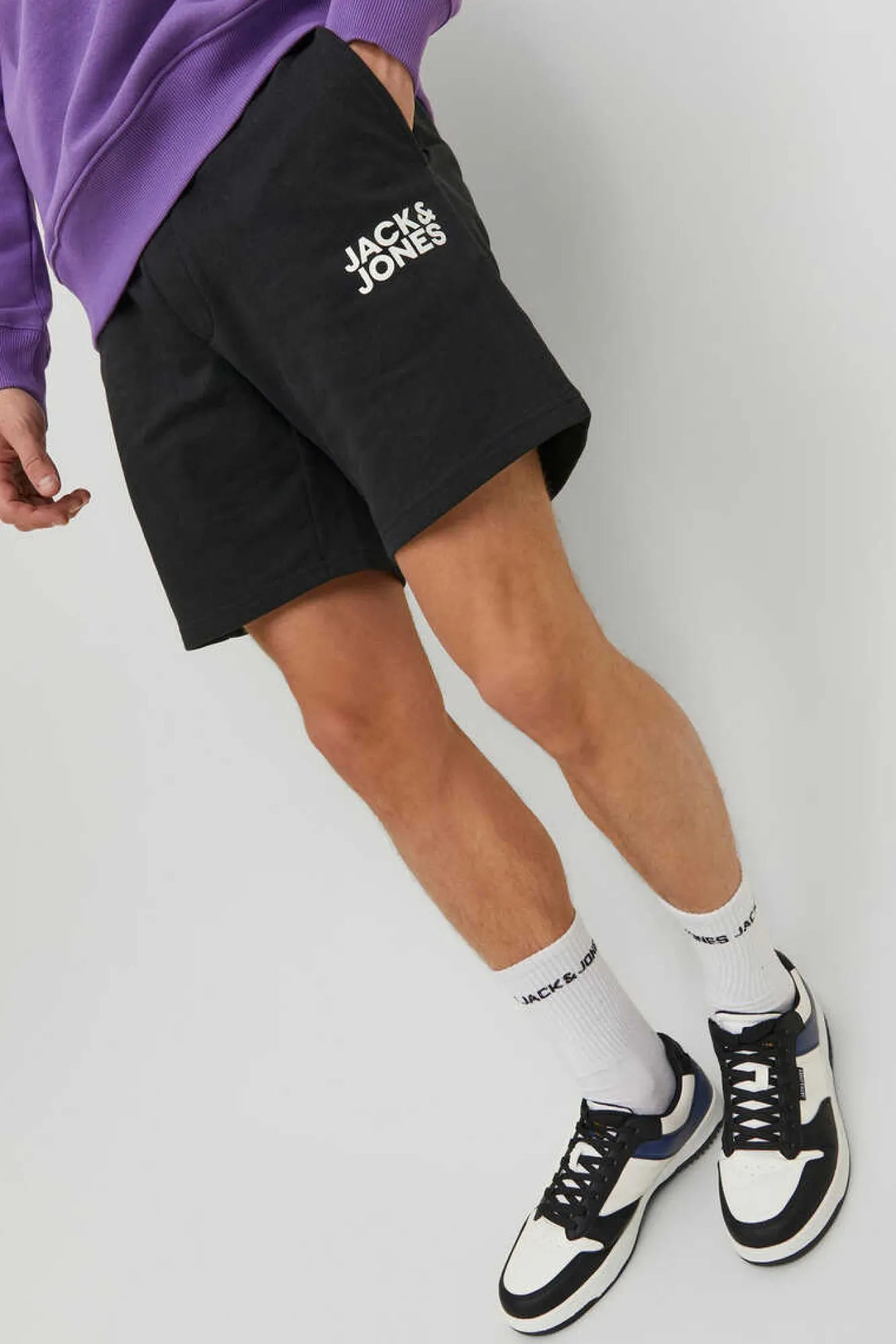 Jack & Jones Calcoes De Carga Das Bermudas Planas Preto Outlet