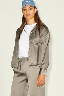 Jack & Jones Camisas E Blusas-Camisa Acetinada De Manga Comprida