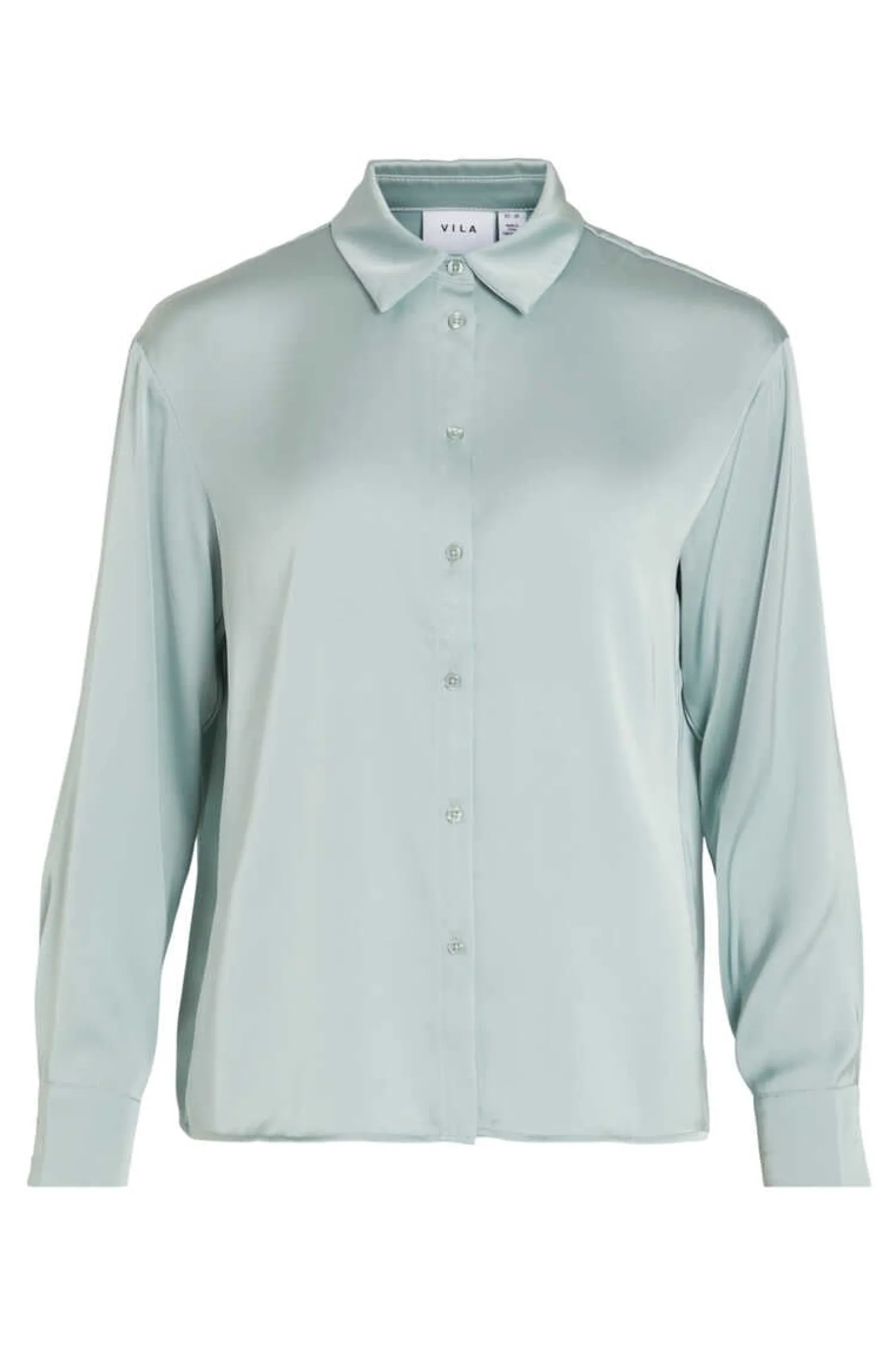 Vila Camisas E Blusas-Camisa Acetinada Total Look