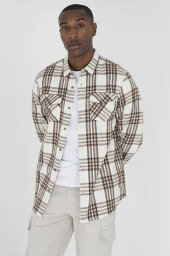 Camisa Aos Quadrados Com Dois Bolsos