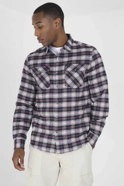 Camisa Aos Quadrados Com Dois Bolsos