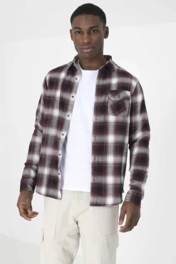 Camisa Aos Quadrados Com Bolso