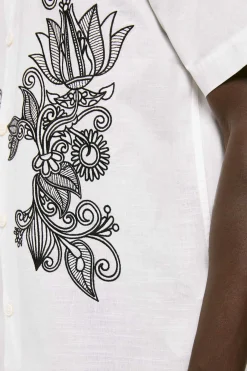 Springfield Camisa Bordada Cru Clearance