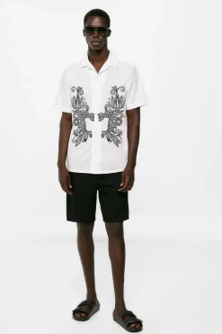 Springfield Camisa Bordada Cru Clearance