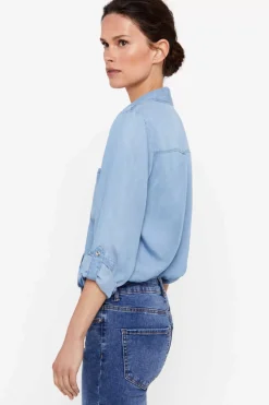 Cortefiel Camisas E Blusas-Camisa Cargo 100% Tencel