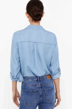 Cortefiel Camisas E Blusas-Camisa Cargo 100% Tencel