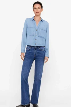 Cortefiel Camisas E Blusas-Camisa Cargo 100% Tencel