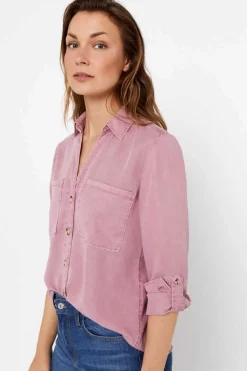 Cortefiel Camisas E Blusas-Camisa Cargo 100% Tencel
