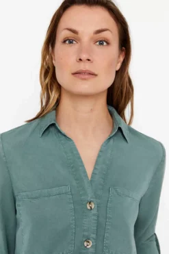 Cortefiel Camisas E Blusas-Camisa Cargo 100% Tencel