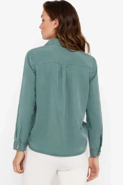 Cortefiel Camisas E Blusas-Camisa Cargo 100% Tencel