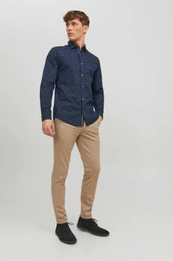 Jack & Jones Camisa Casual Marinho New