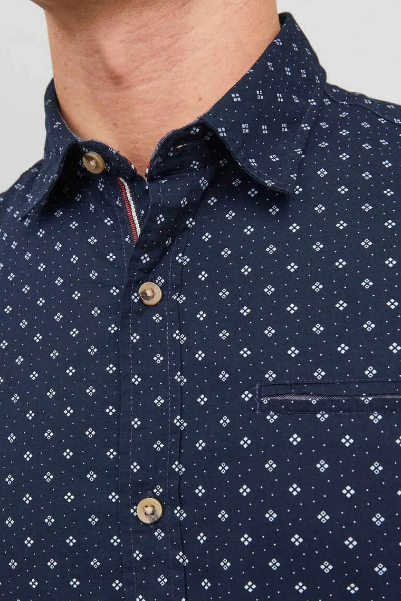 Jack & Jones Camisa Casual Marinho New