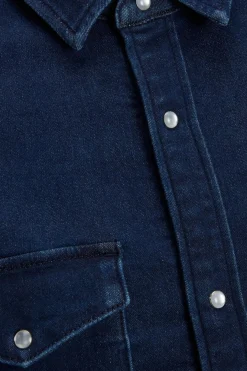 Jack & Jones Camisa Casual Algodao Azulado Hot