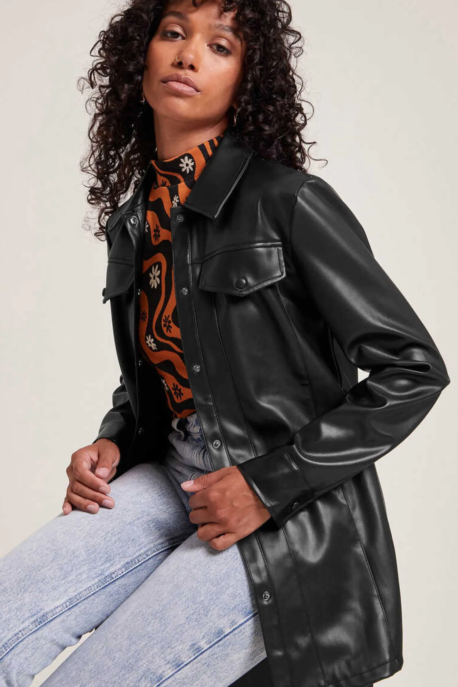 Pimkie Blusoes E Casacos-Camisa Comprida De Polipele