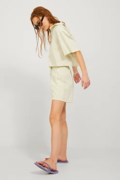 Jack & Jones Camisas E Blusas-Camisa Crop De Lino De Manga Corta