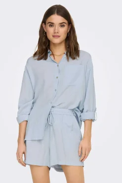 Only Camisas E Blusas-Camisa De Algodao E Linho