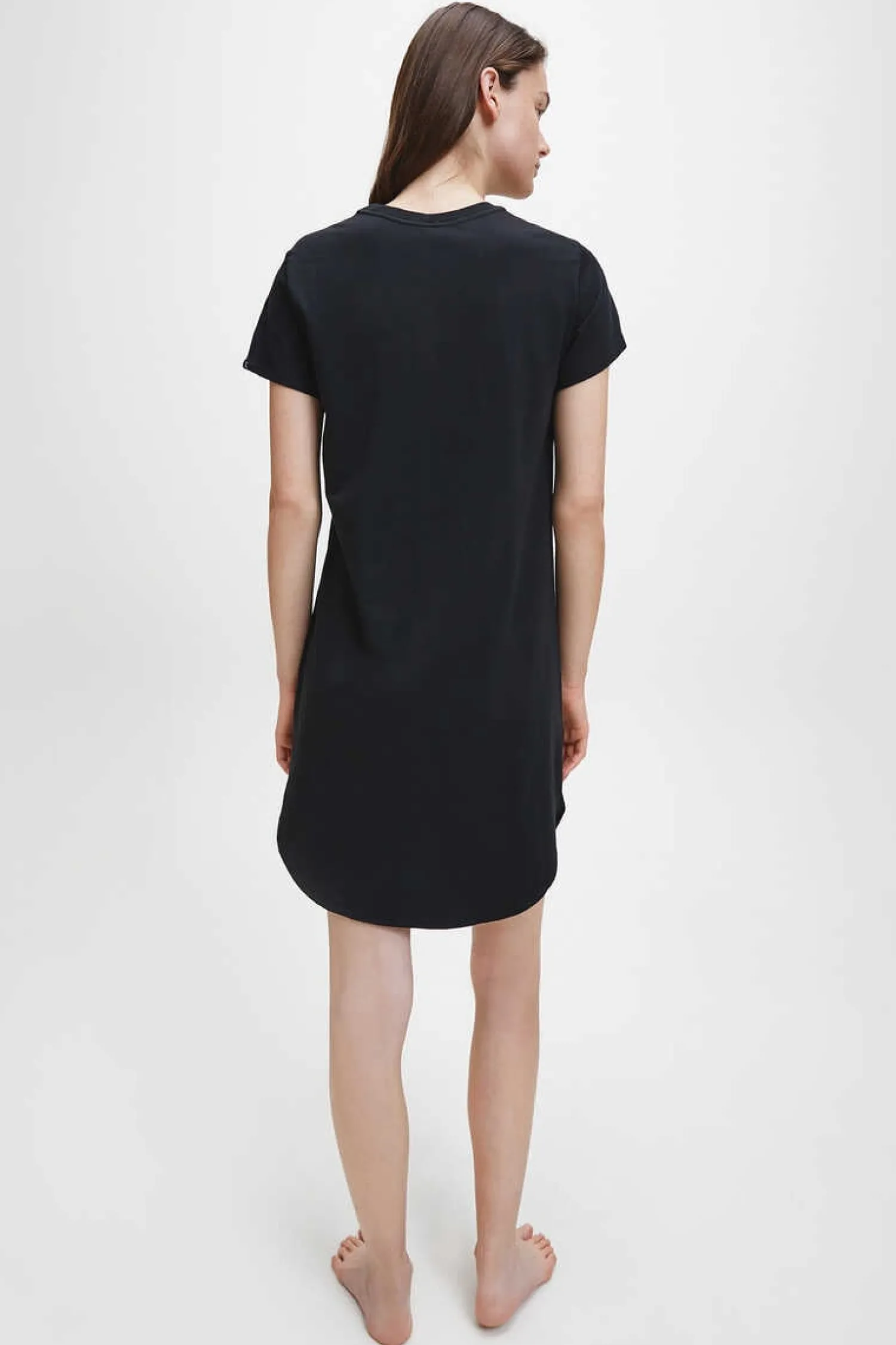 Calvin Klein Pijamas-Camisa De Dormir De Algodao Com Logotipo Da