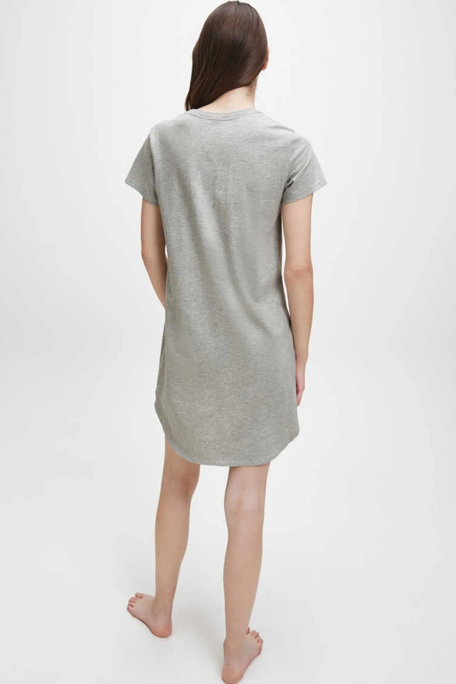 Calvin Klein Pijamas-Camisa De Dormir De Algodao Com Logotipo Da