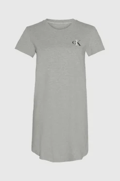 Calvin Klein Pijamas-Camisa De Dormir De Algodao Com Logotipo Da