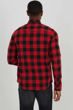 Brave Soul Camisa De Flanela Aos Quadrados Vermelho Real