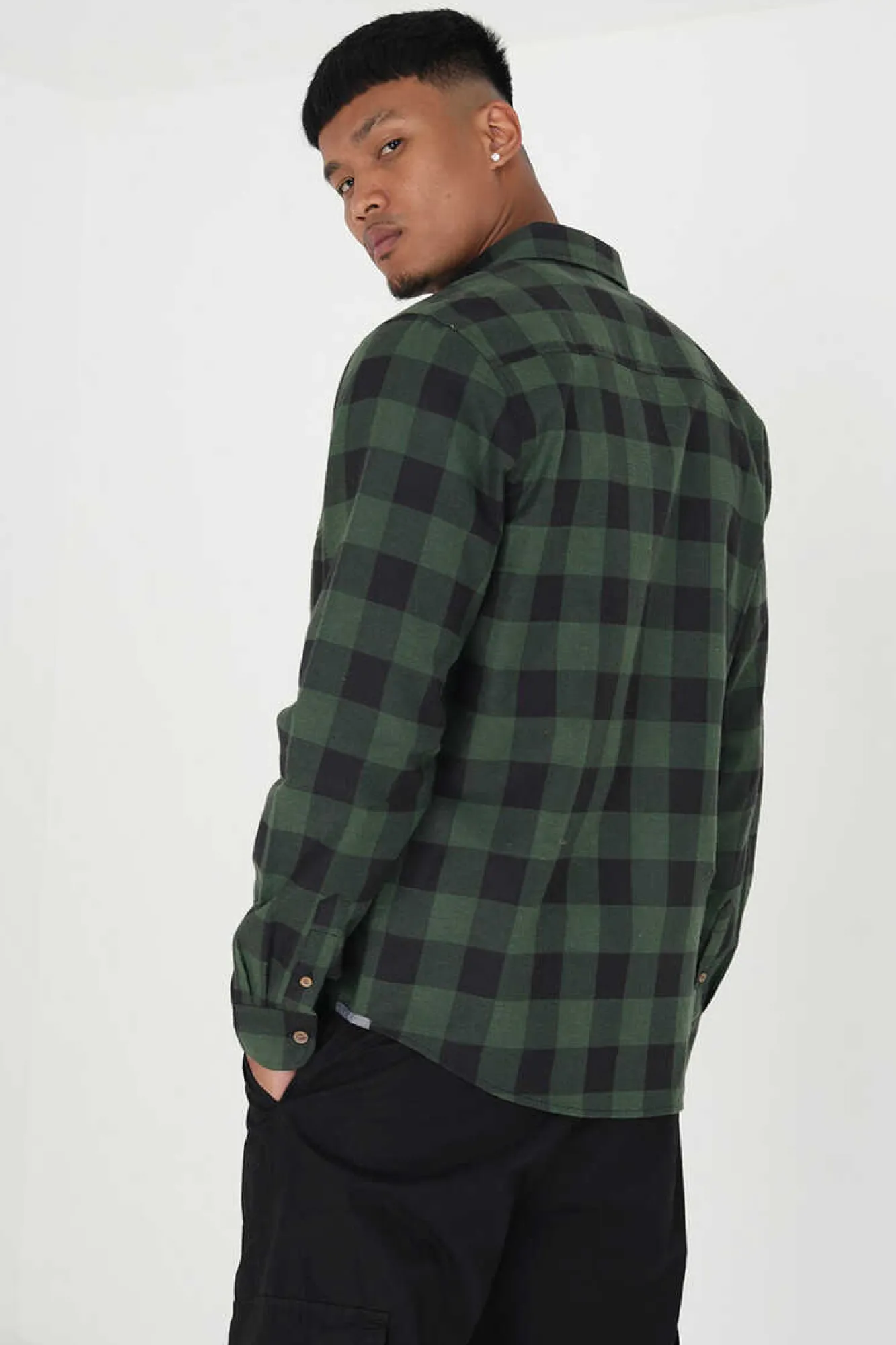 Brave Soul Camisa De Flanela Aos Quadrados Verde Best